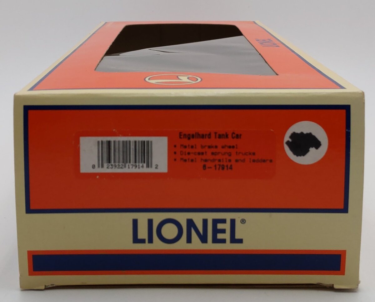 Lionel 6-17914 O Gauge Engelhard Unibody Tank Car #65374 EX/Box