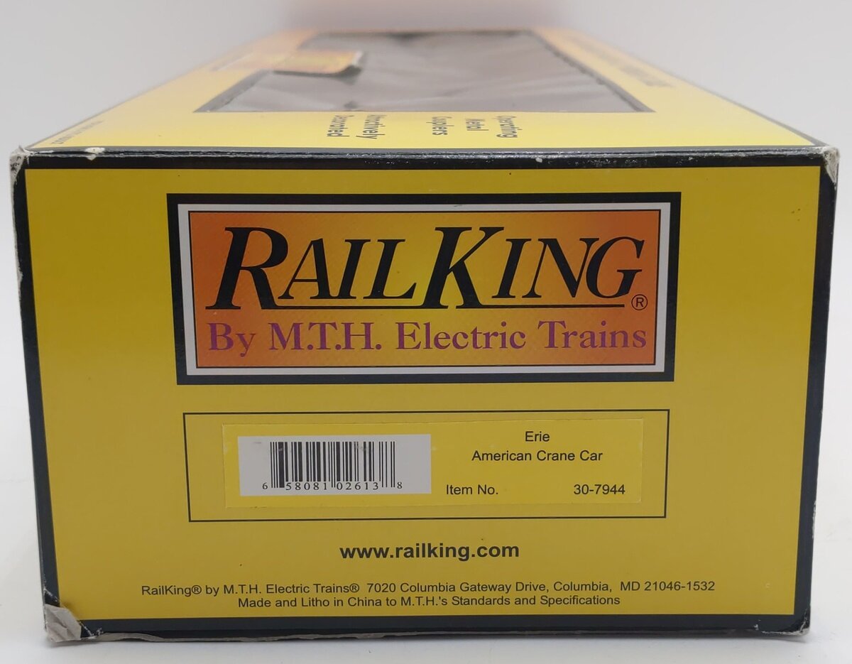 MTH 30-7944 O Gauge Erie American Crane Car #X-3382 EX/Box