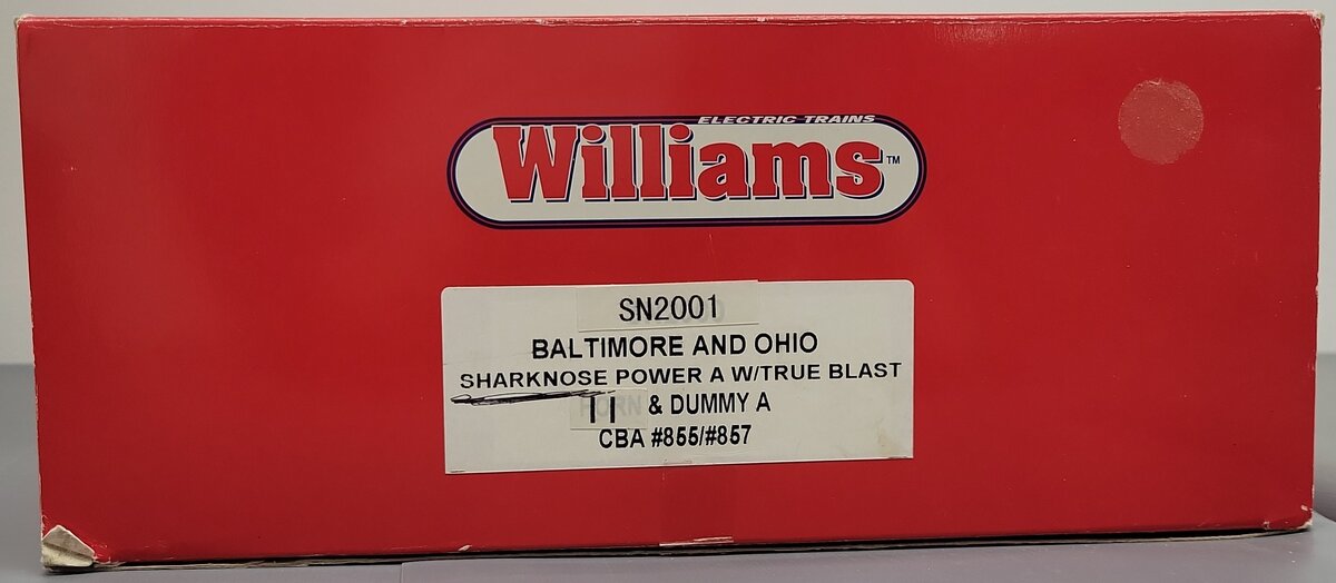 Williams SN2001 B&O Sharknose AA Diesel Set w/TMCC EX/Box