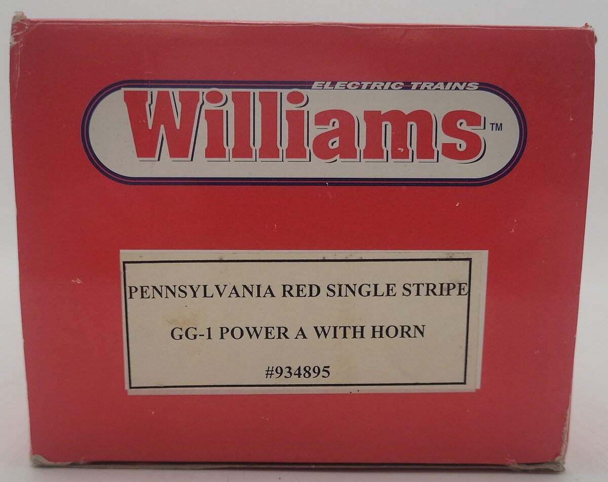 Williams 934895 O PRR Red GG-1 Power A Electric Locomotive w/Horn #4935 EX/Box