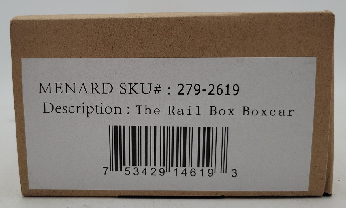 Menards 279-2619 O Gauge The Rail Box Car #4142 LN/Box