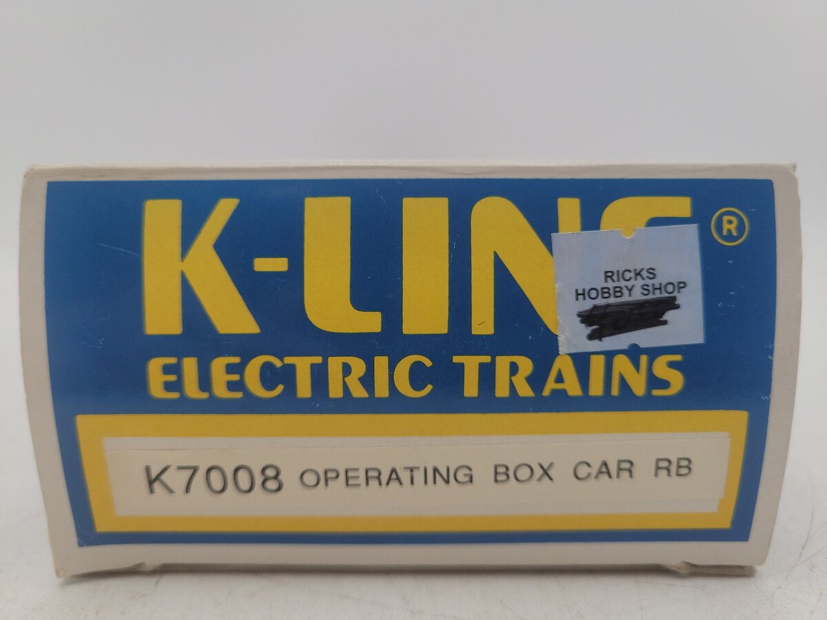 K-Line K7008 O Gauge Railbox Operating Boxcar #7008 EX/Box