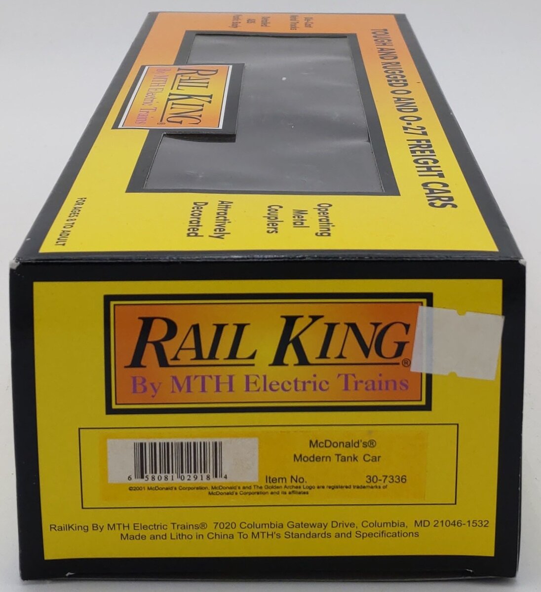 MTH 30-7336 O McDonald's Green Tank Car #78394 LN/Box