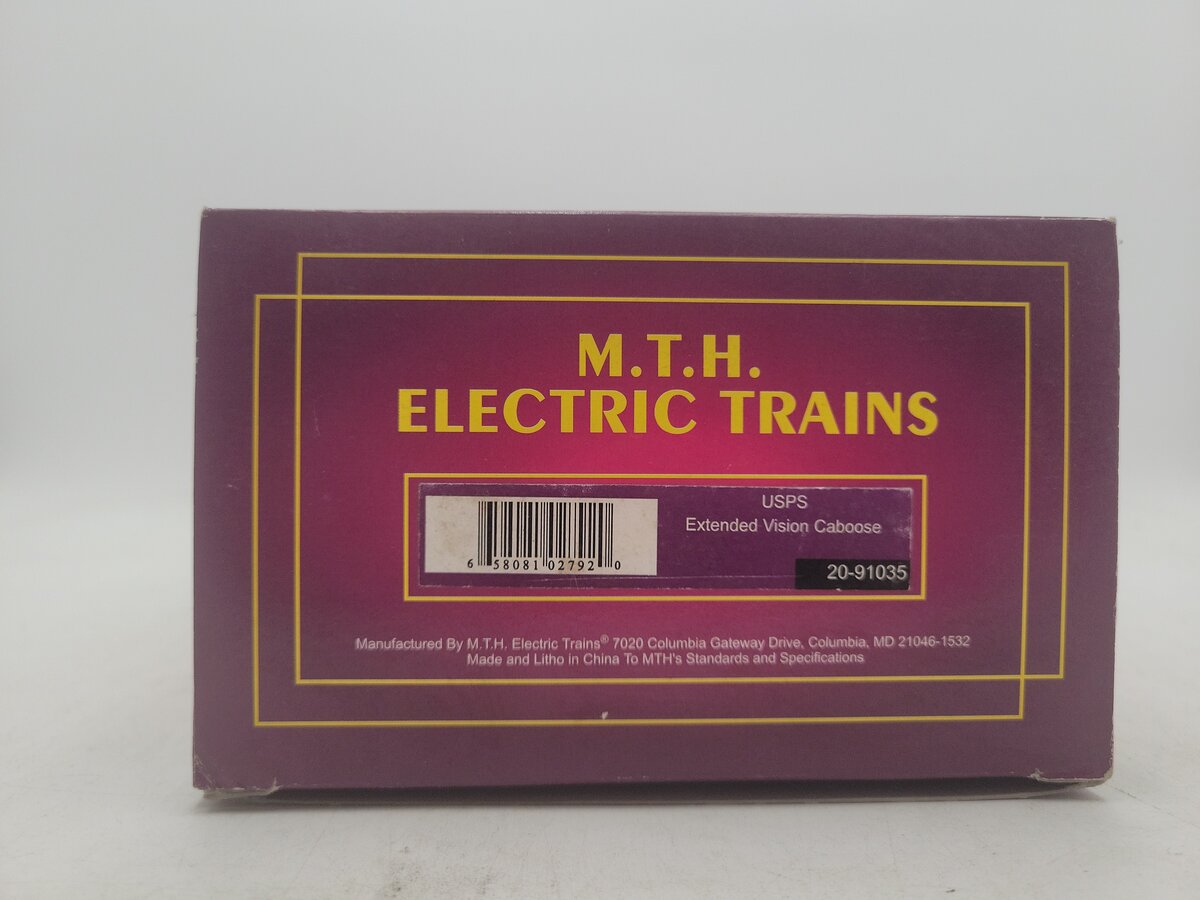 MTH 20-91035 O Gauge USPS Extended Vision Caboose #2000 EX/Box