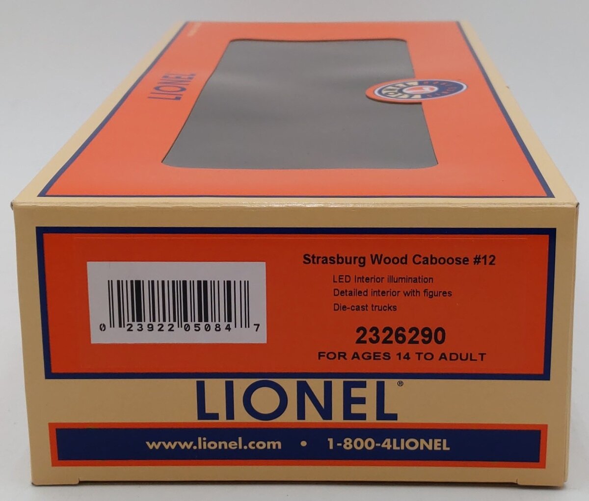Lionel 2326290 O Strasburg Wood Caboose #12 LN/Box
