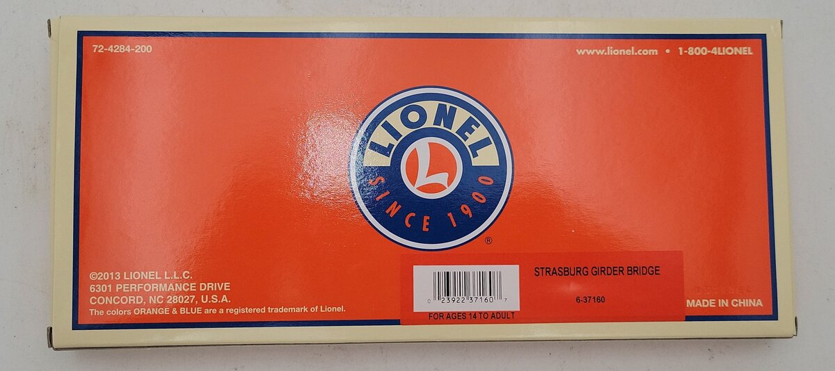 Lionel 6-37160 O Strasburg Girder Bridge NIB