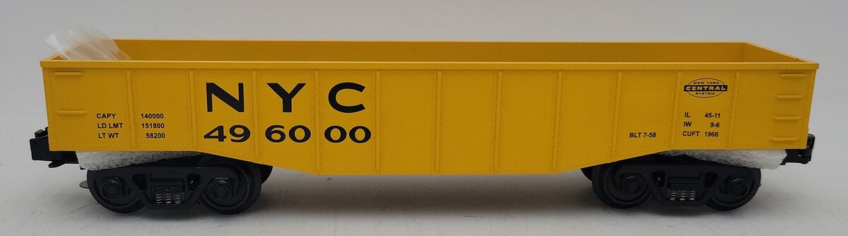 MTH 30-4081-0 New York Central Gondola w/Steel Load LN