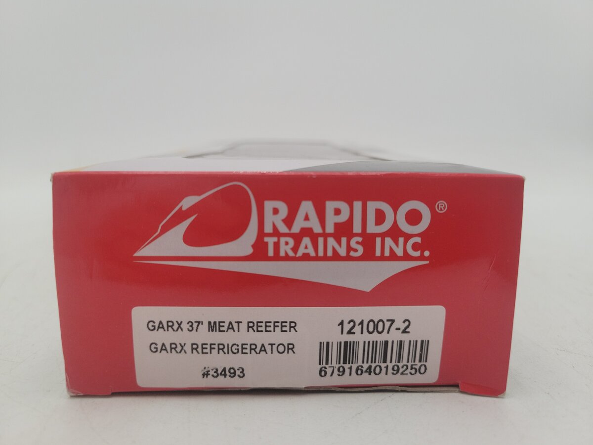 Rapido Trains 121007-2 HO Scale GARX Meat Reefer Car #3493 EX/Box