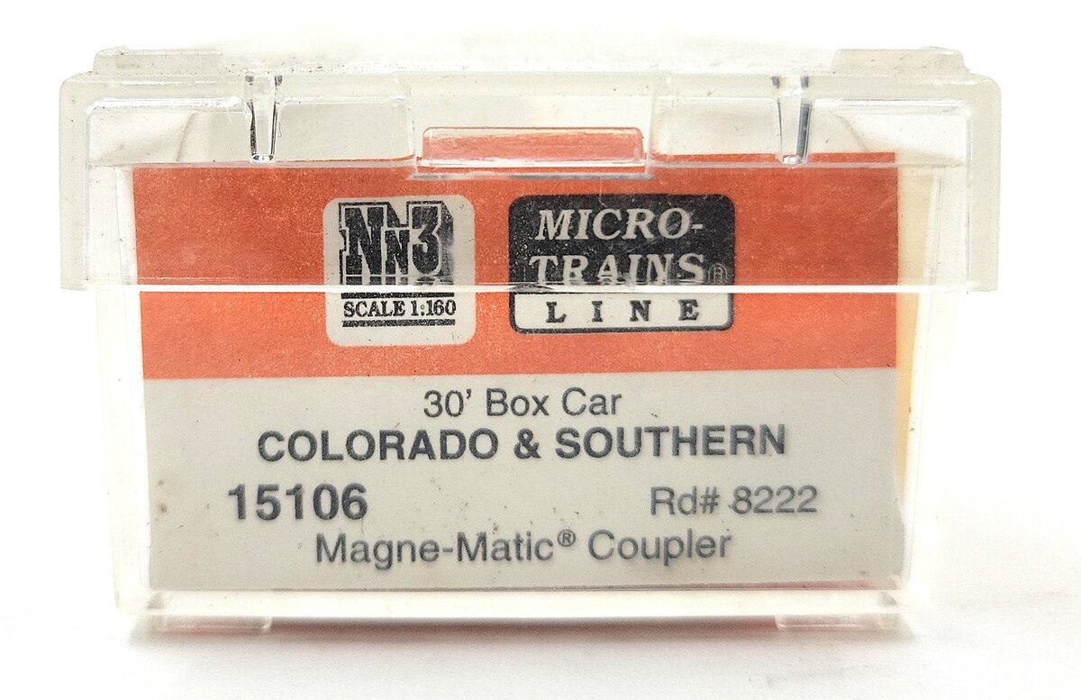 Micro-Trains 80000060 Nn3 Colorado & Southern 30' Wood Sheathed Boxcar #8222 LN/Box