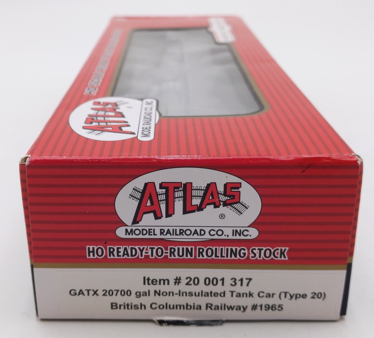 Atlas 20001317 HO GATX British Columbia Railway 20700 Non-Insulated Tank #1965 MT/Box