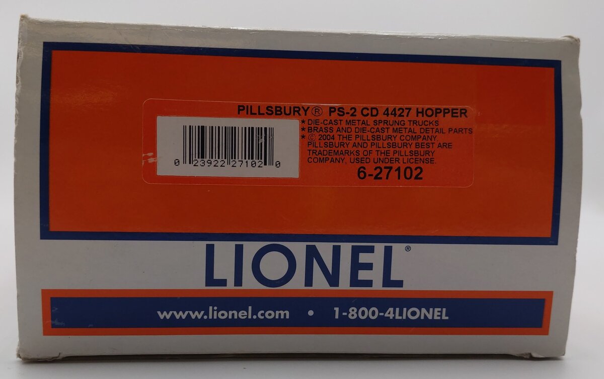 Lionel 6-27102 O Pillsbury PS-2 CD 4427 Hopper EX/Box