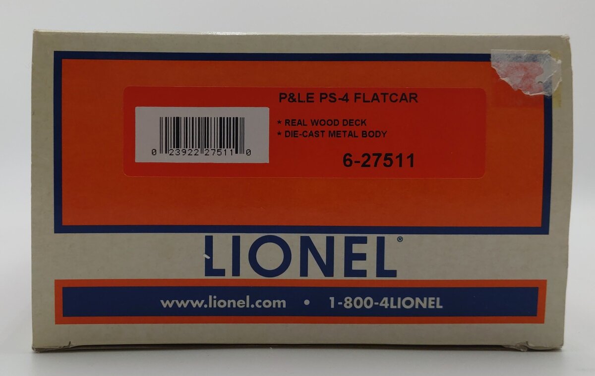 Lionel 6-27511 O Gauge Pittsburgh and Lake Erie PS-4 Flatcar #1154 LN/Box