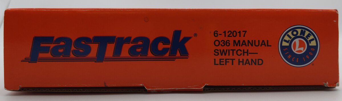 Lionel 6-12017 O-36 Left Hand Manual FasTrack Switch Turnout EX/Box