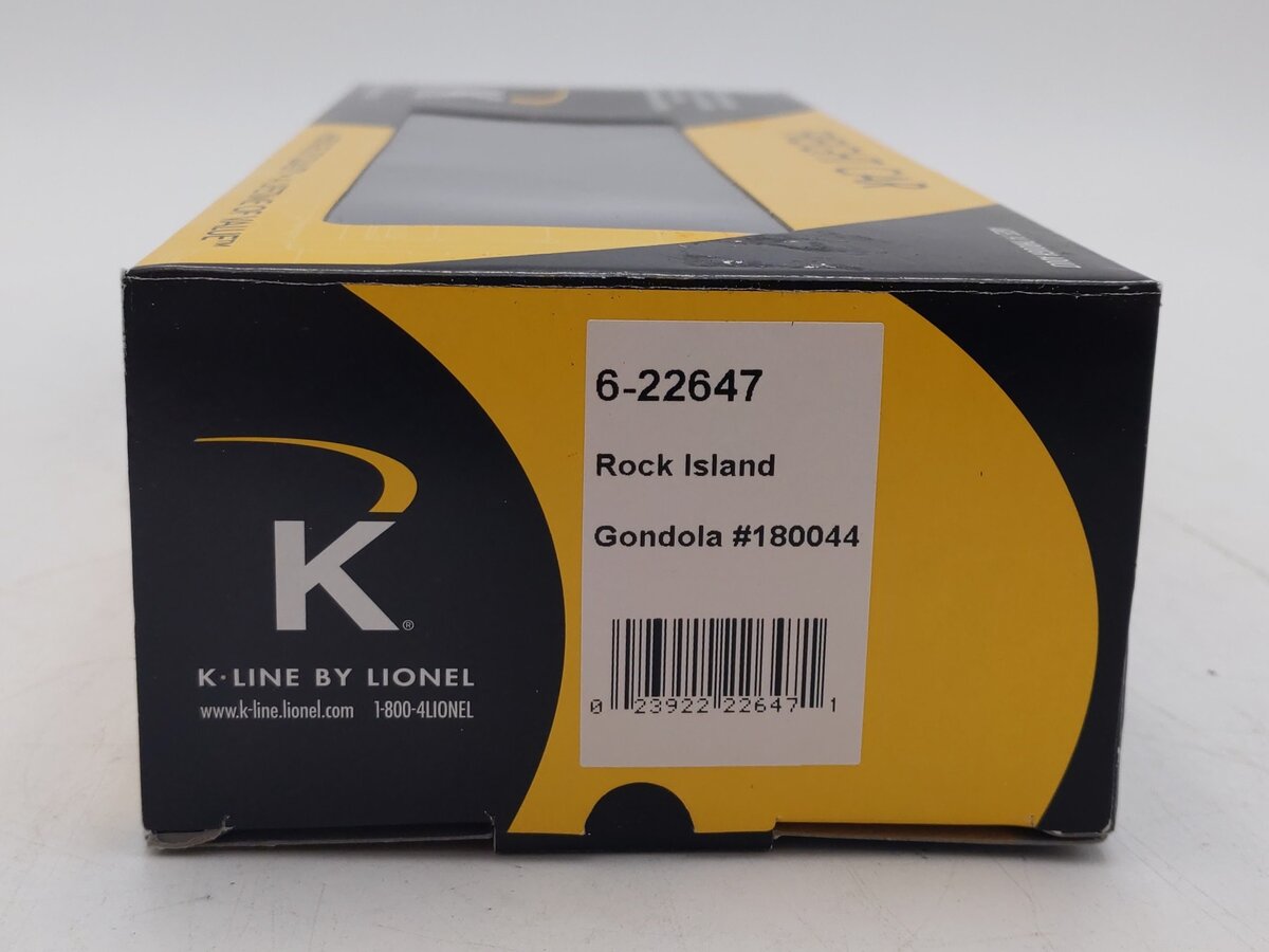 Lionel 6-22647 O Rock Island Gondola #180044 LN/Box