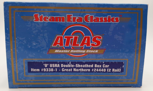 Atlas 9338-1 O Scale Great Northern USRA Double-Sheathed Box Car #24440 (2Rail) LN/Box