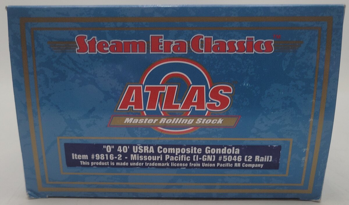 Atlas 9816-2 O Scale Great Northern Gondola Car #5046 (2-Rail) EX/Box