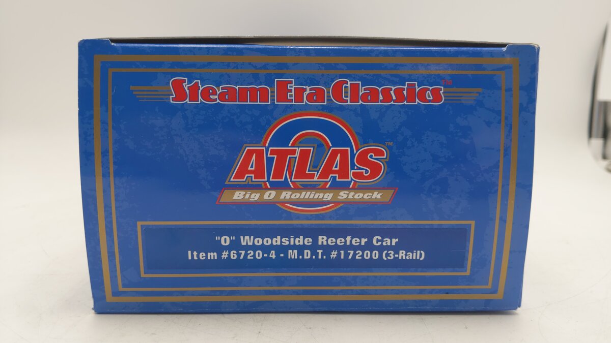 Atlas 6720-4 O M.D.T. Woodside Refrigerator Car #17200 (3-Rail) LN/Box