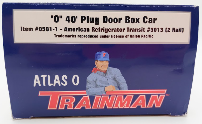 Atlas 0581-1 O Scale American Reefer Transit Car #3013 (2Rail) LN/Box