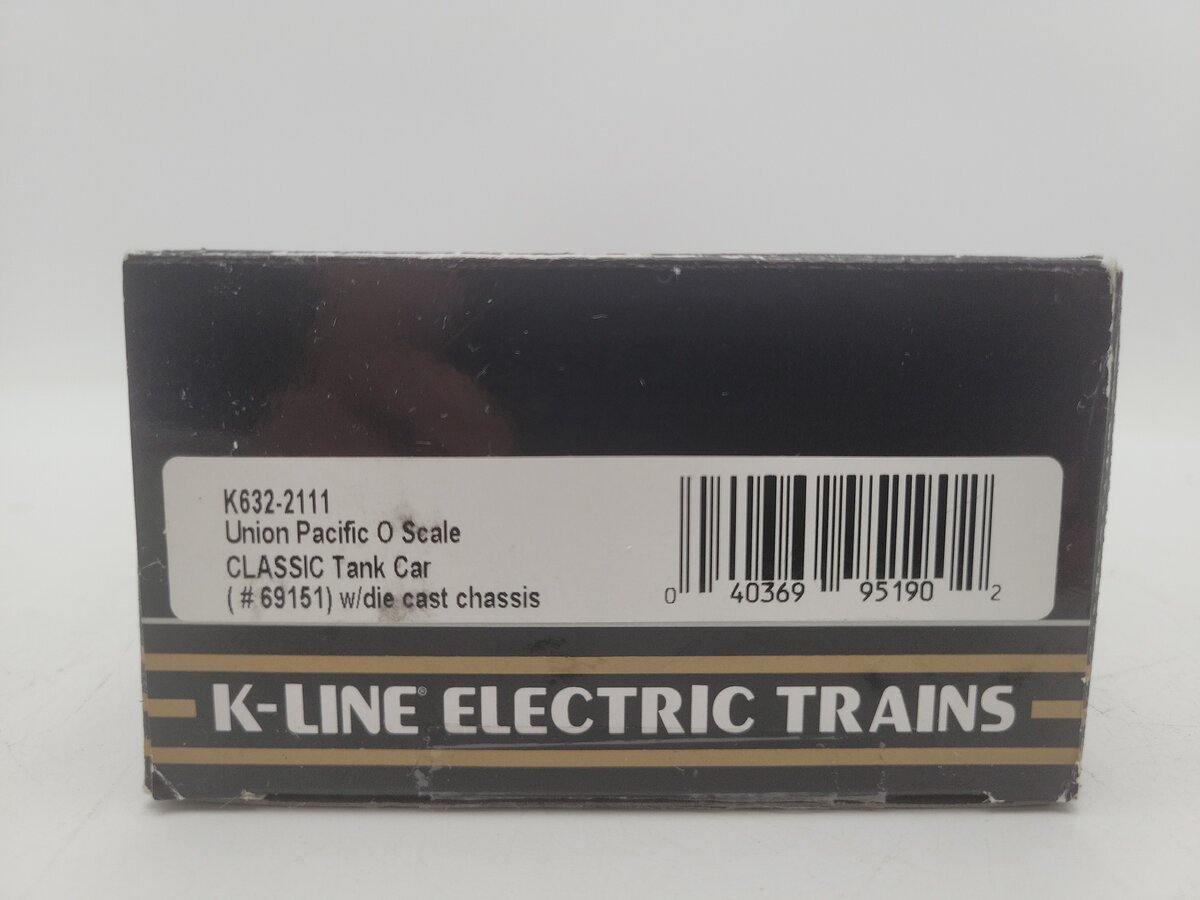 K-Line K632-2111 UP Single Dome Tank Car EX/Box