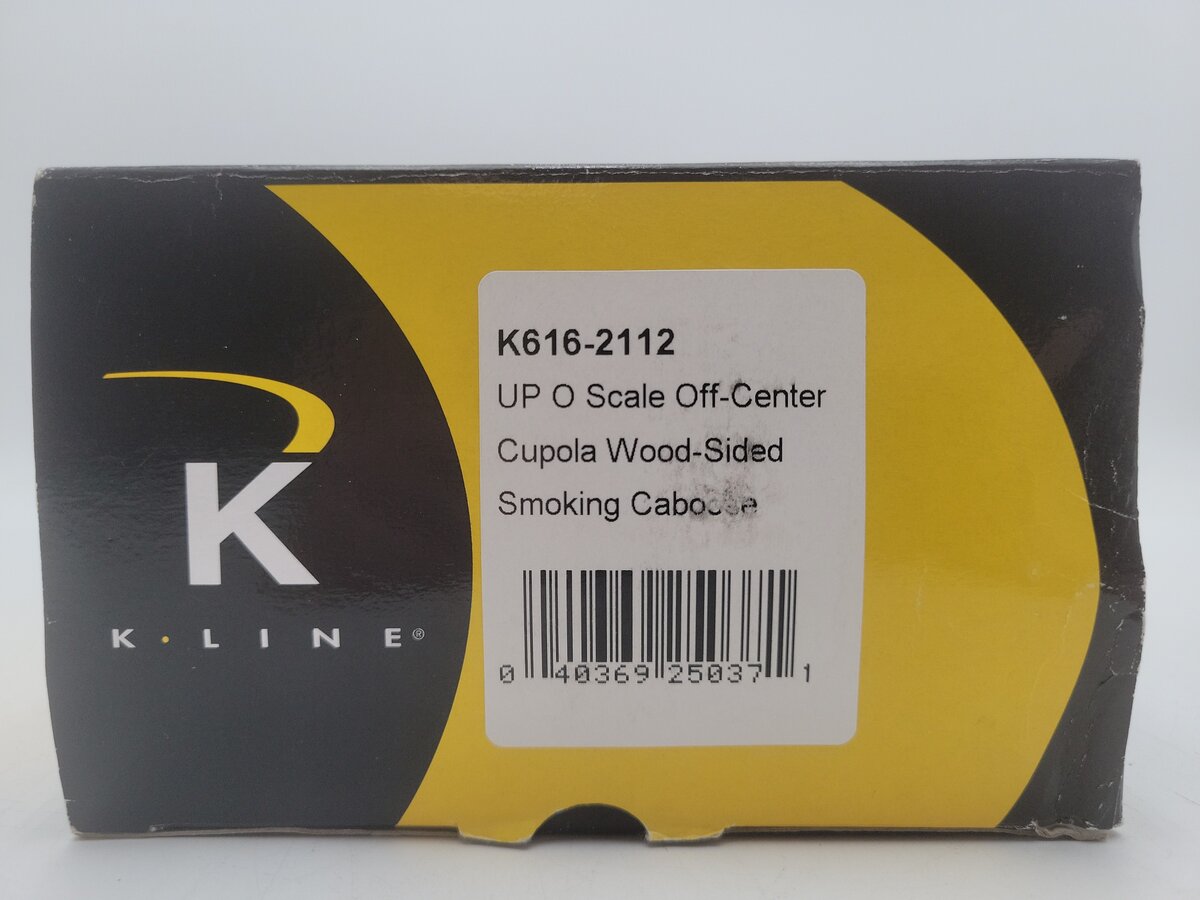 K-Line K616-2112 O Gauge Union Pacific Illuminated Smoking Caboose #2553 EX/Box