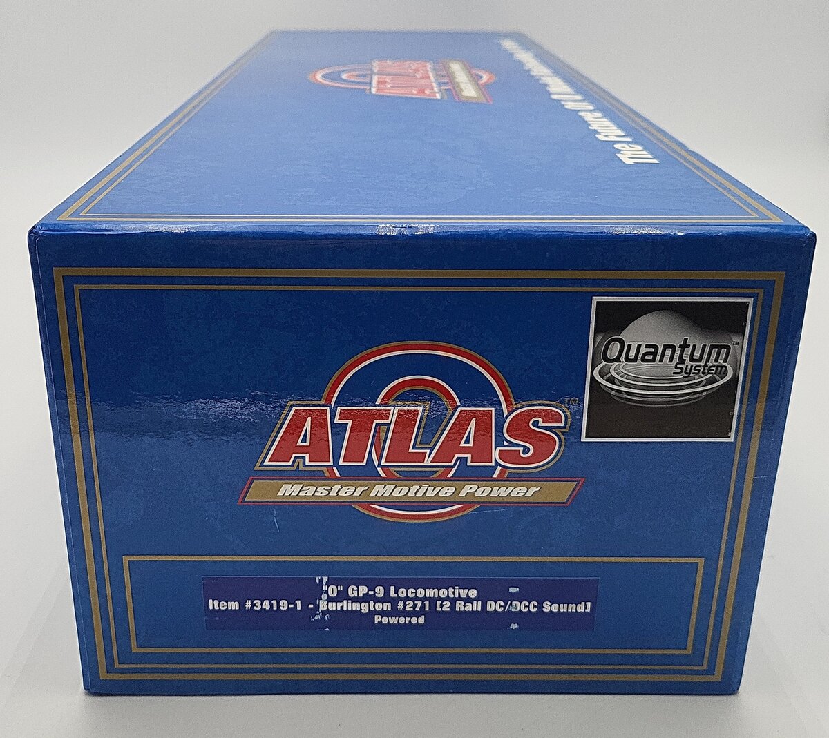 Atlas 3419-1 O Scale Burlington Diesel Locomotive 2-Rail EX/Box