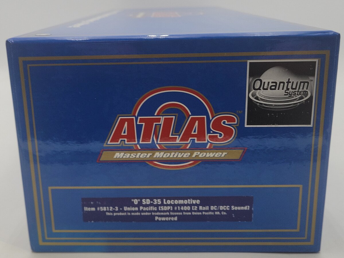 Atlas 5812-3 O Scale Union Pacific Diesel Locomotive #1400 (2-Rail) EX/Box