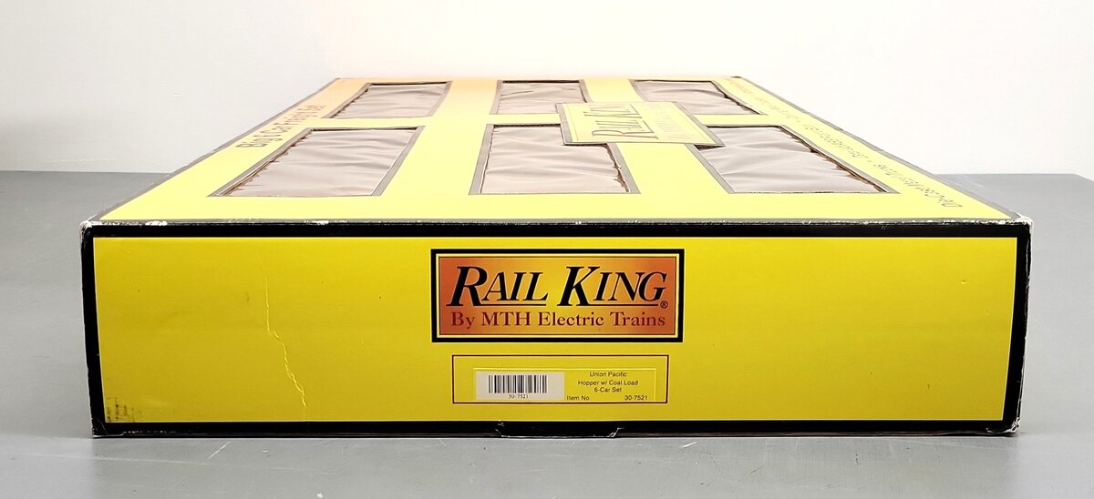 MTH 30-7521 O Union Pacific 4-Bay Hopper Car Set with Load (Set of 6) LN/Box
