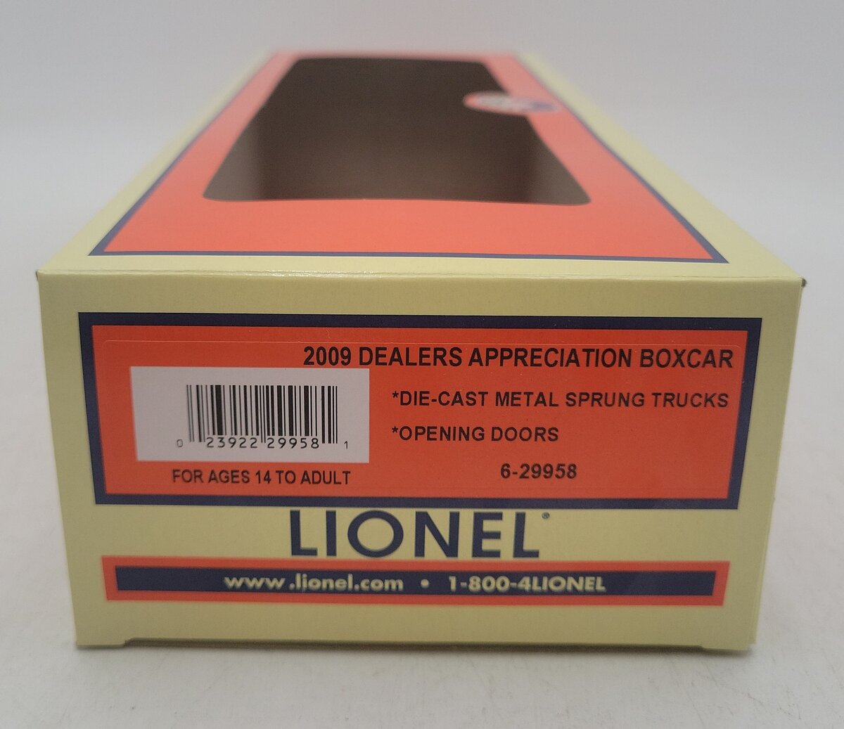 Lionel 6-29958 O Gauge 2009 Dealers Appreciation Boxcar LN/Box