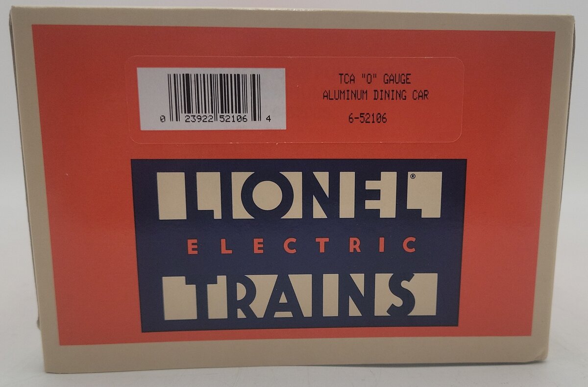 Lionel 6-52106 O Gauge TCA 1997 City of Phoenix Aluminum Diner Car EX/Box