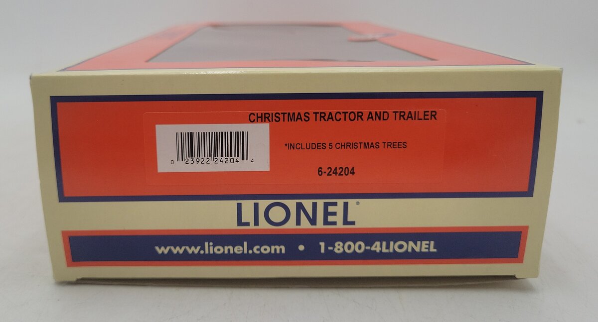 Lionel 6-24204 O Gauge Christmas Tractor Trailer with 5 Trees LN/Box