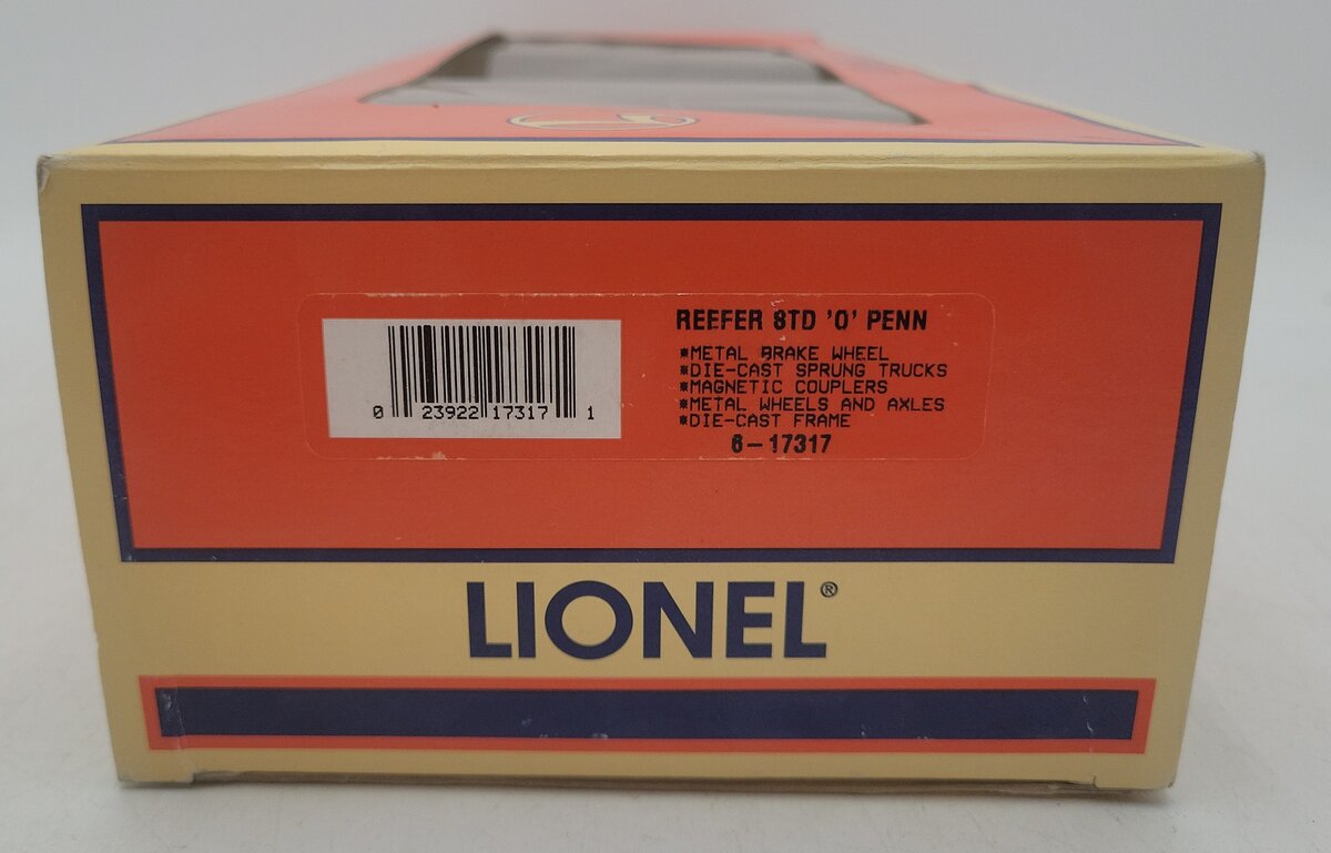 Lionel 6-17317 O Gauge Pennsylvania Refrigerator Car #91904 EX/Box