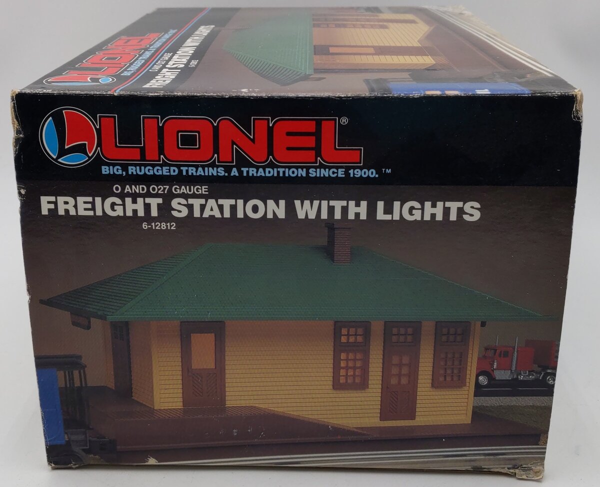Lionel 6-12812 O Illuminated Freight Station LN/Box