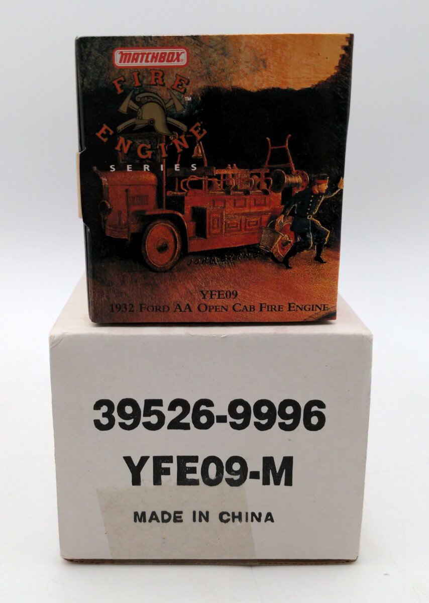 Matchbox YFE09-M 1:43 Scale Diecast 1932 Ford Model AA Open Cab Fire Engine NIB