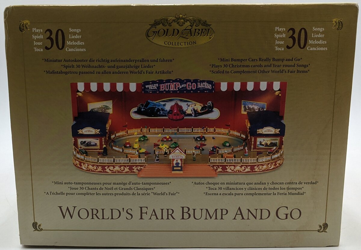Mr. Christmas 747-170 0326411 World's Fair Bump & Go Animated Musical VG/Box