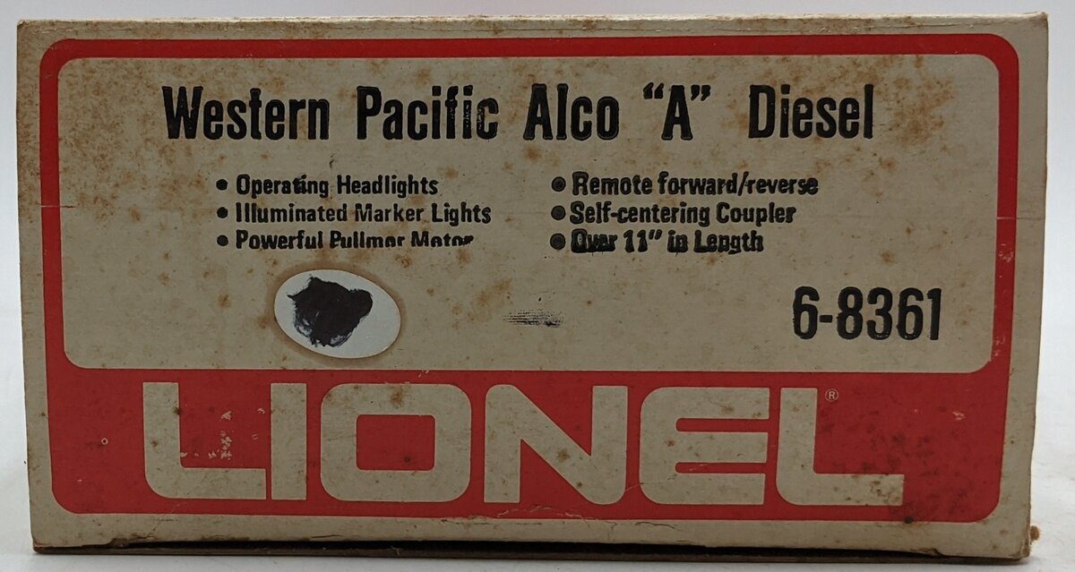 Lionel 6-8361 Western Pacific Alco FA-2 Powered A Unit VG/Box