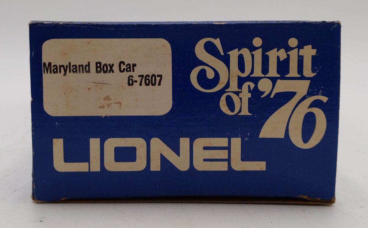Lionel 6-7607 O Gauge State of Maryland Boxcar #7607 LN/Box