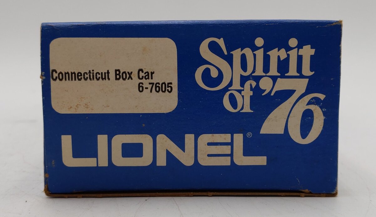 Lionel 6-7605 O Gauge Spirit of 76 State of Connecticut Boxcar #7605 LN/Box