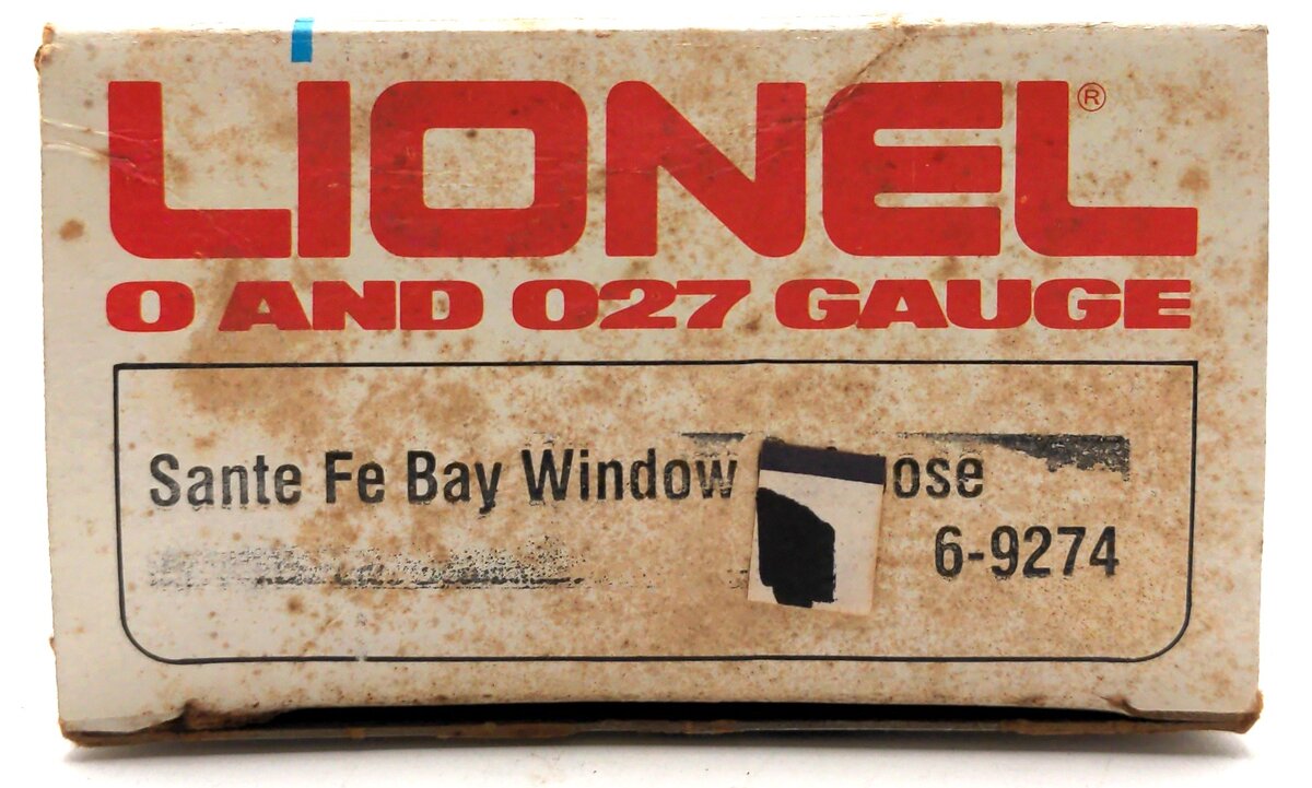Lionel 6-9274 O Gauge Santa Fe Bay Window Caboose VG/Box