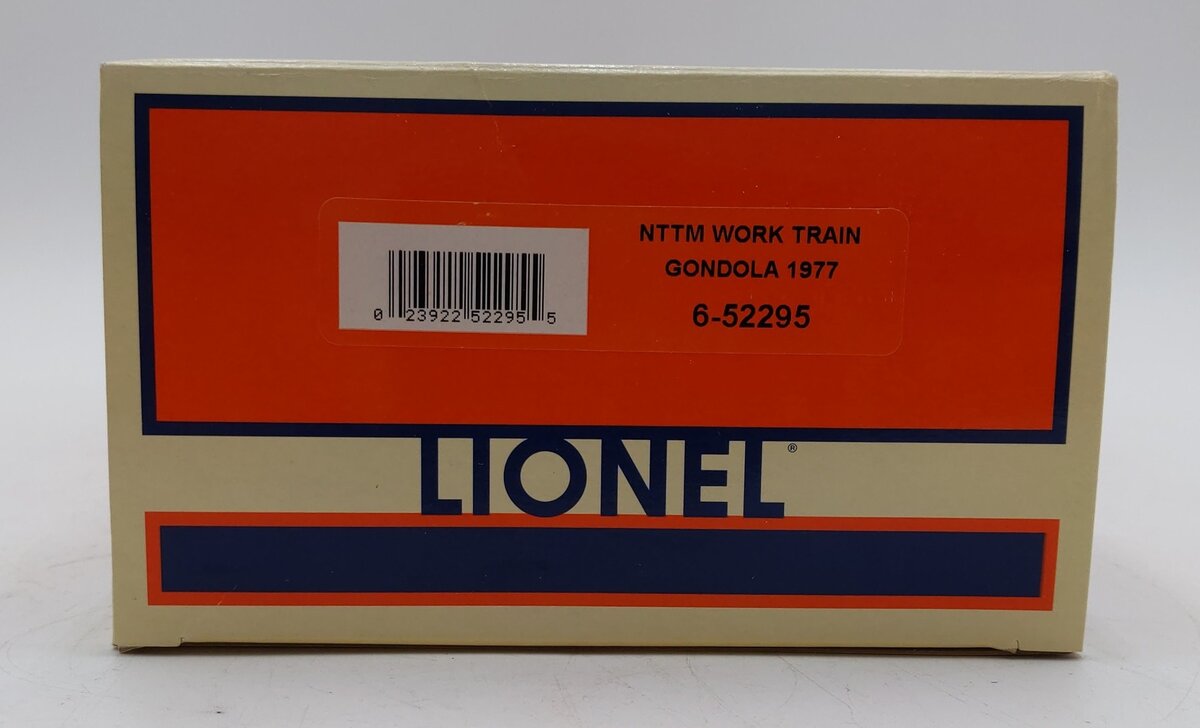 Lionel 6-52295 O Gauge National Toy Train Museum Work Train Gondola #1977 LN/Box