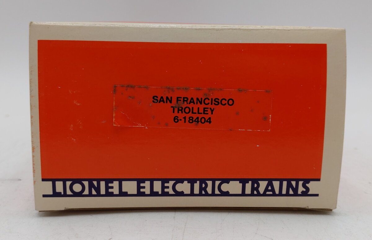 Lionel 6-18404 O Gauge San Francisco Green Trolley Car LN/Box