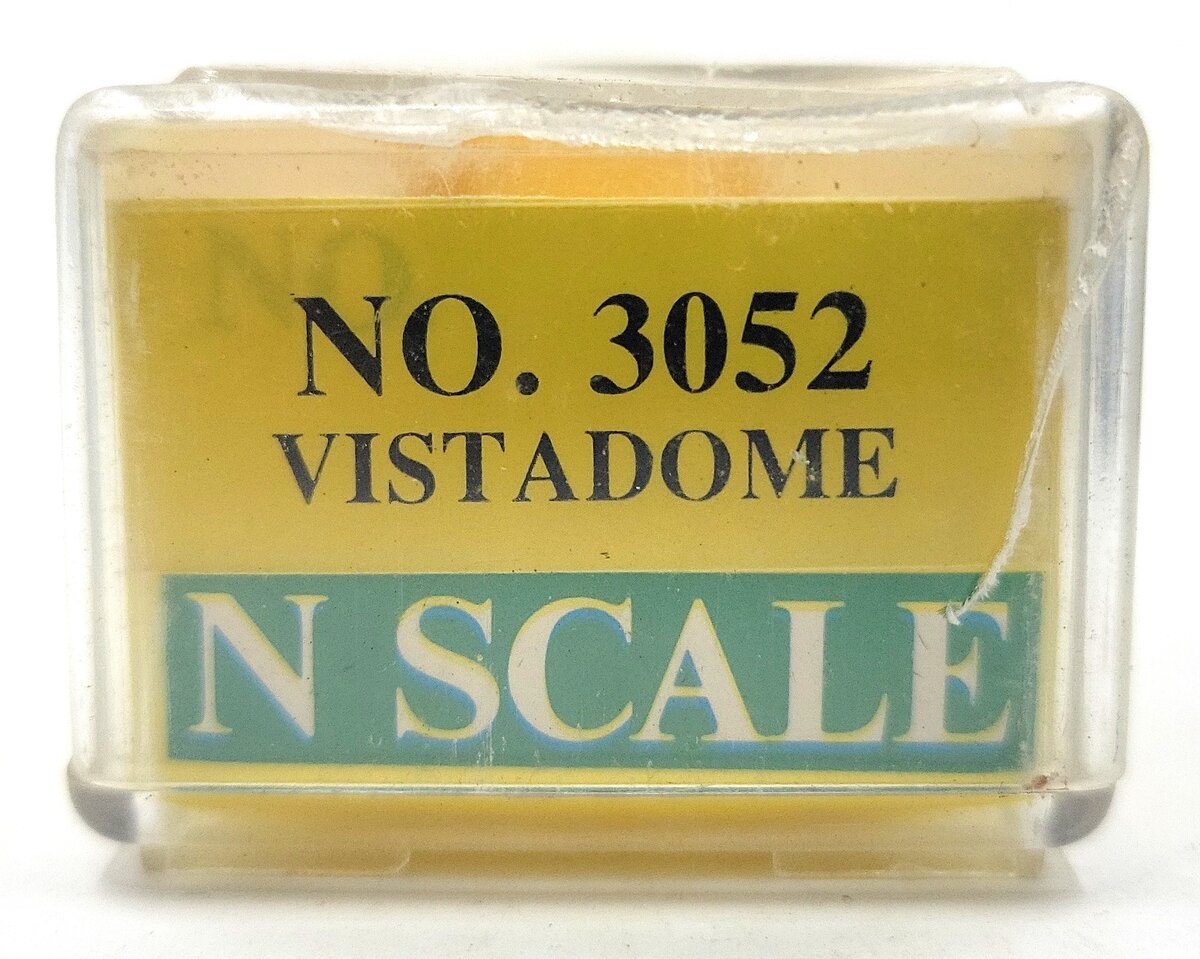 Model Power 3052 N Scale Santa Fe 75' Streamline Vista Dome #3052 EX/Box