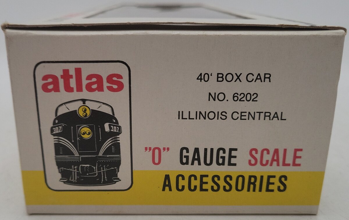 Atlas 6202 O Scale Illinois Central Boxcar #4385 (2 Rail) EX/Box