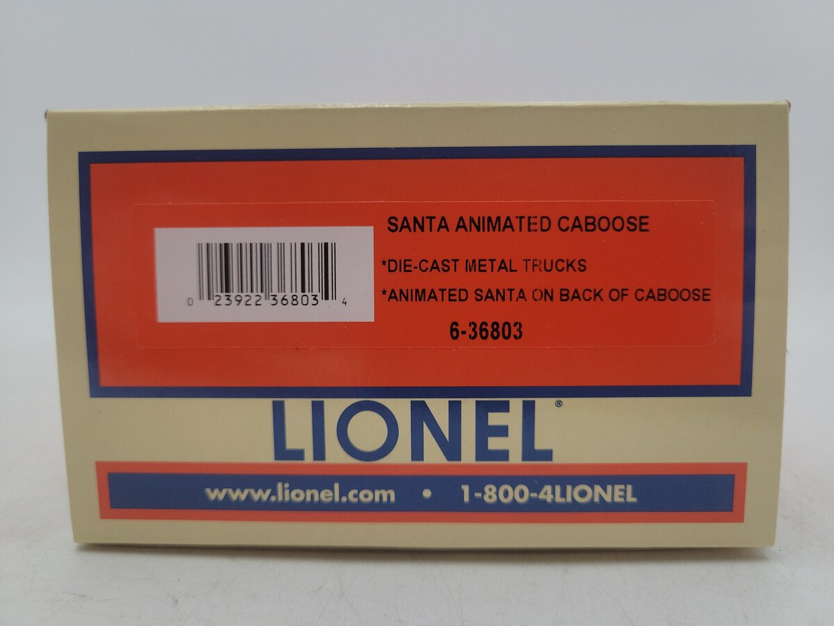 Lionel 6-36803 O Gauge Santa Animated Caboose LN/Box