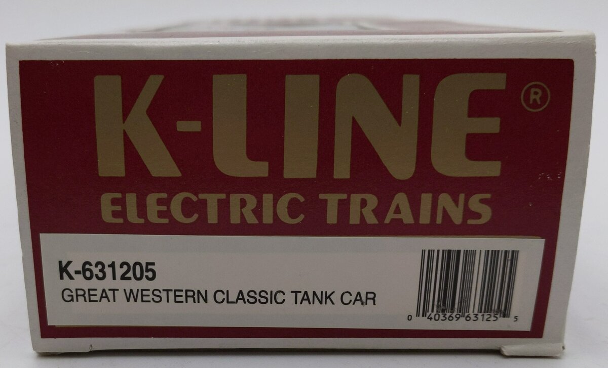 K-Line K-631205 O Gauge CGW Single Dome Tank Car EX/Box