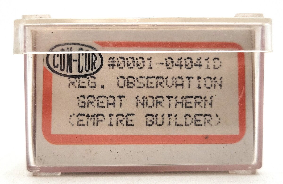 Con-Cor 0001-04041D Great Northern "Empire Builder" Smooth-Side Observation Car EX/Box