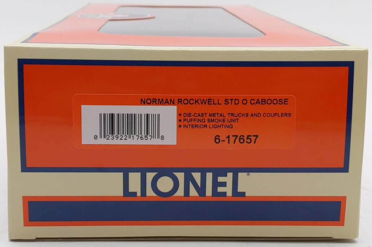 Lionel 6-17657 O Gauge Norman Rockwell Illuminated Caboose LN/Box