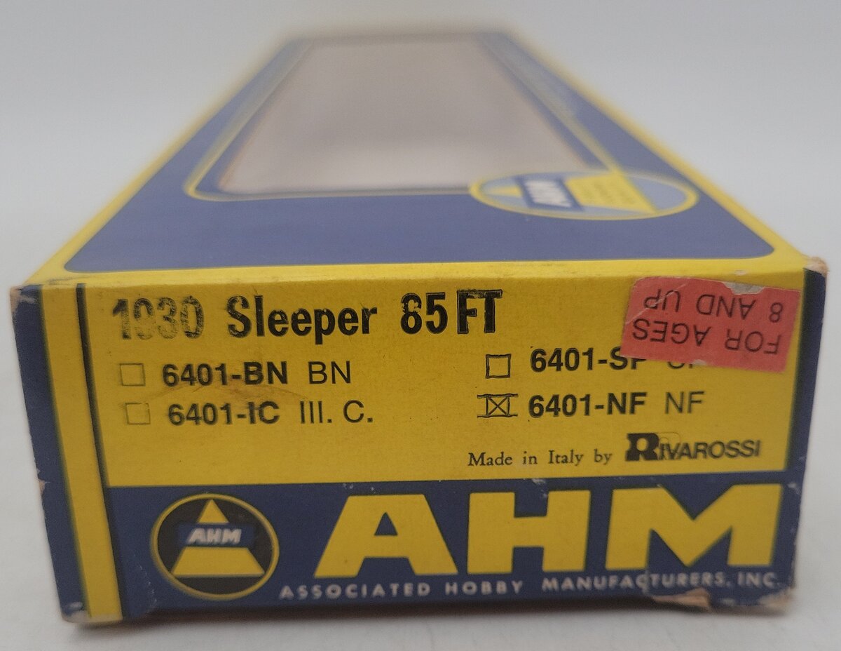AHM 6401-NF HO Scale Undecorated Passenger Car EX/Box