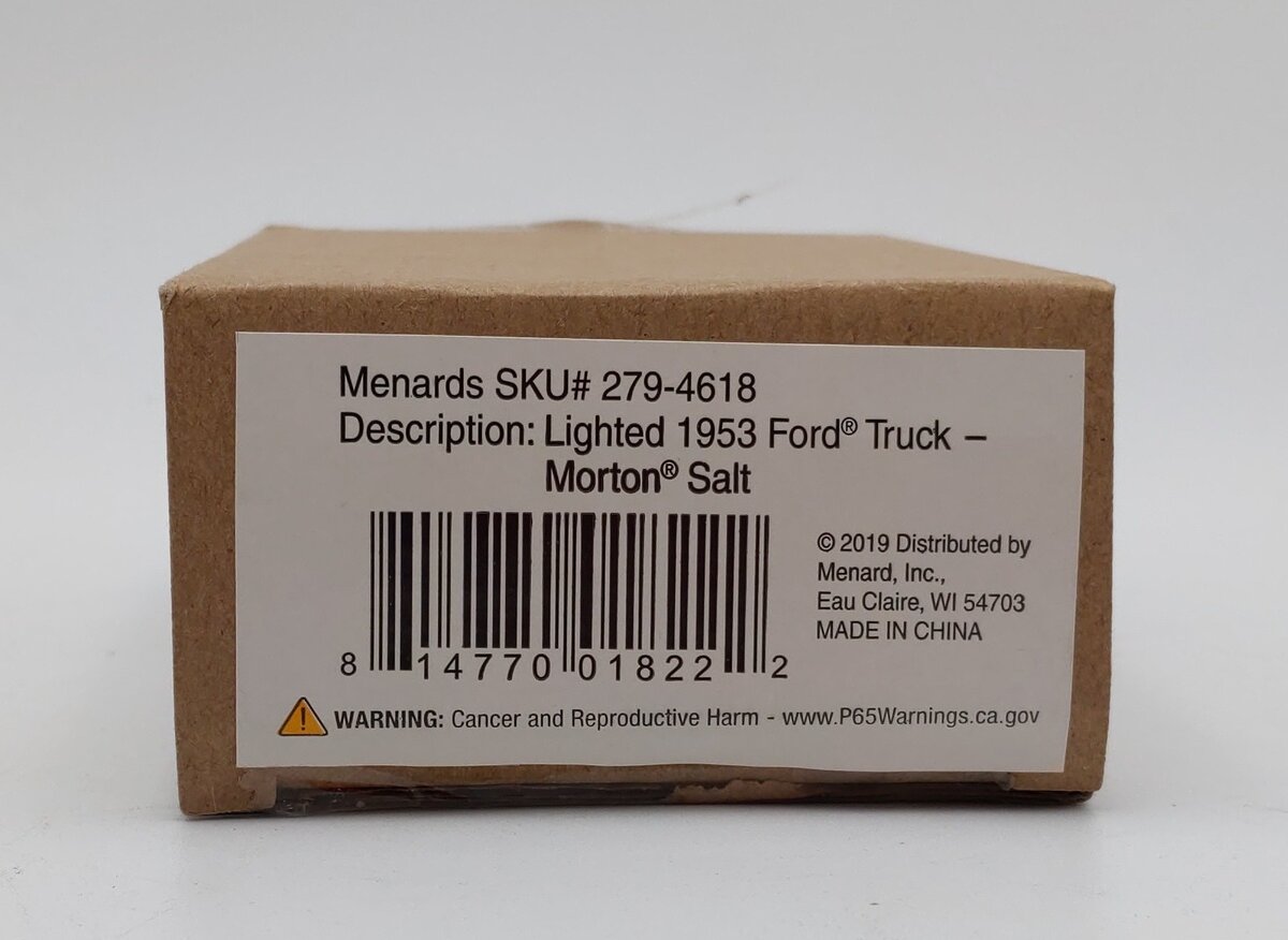 Menards 279-4618 O Diecast Lighted 1953 Ford Truck LN/Box