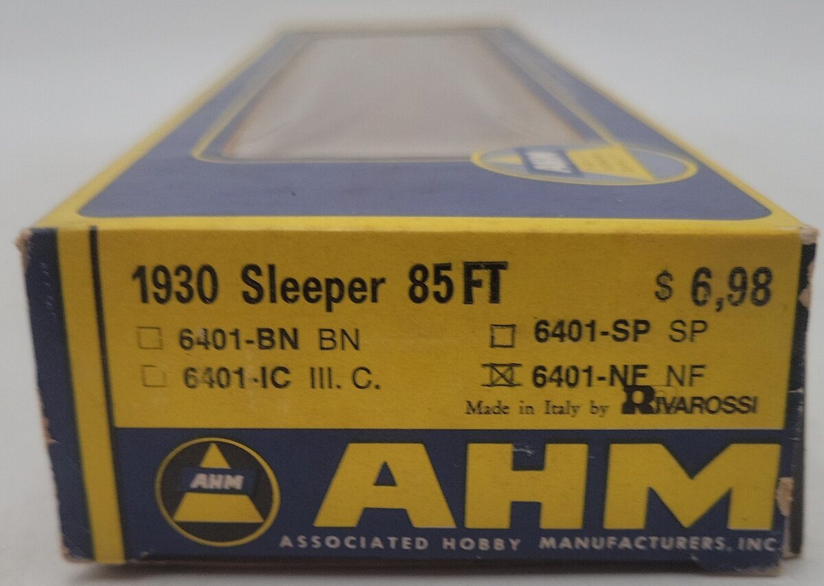 AHM HO Scale Undecorated Passenger Car EX/Box