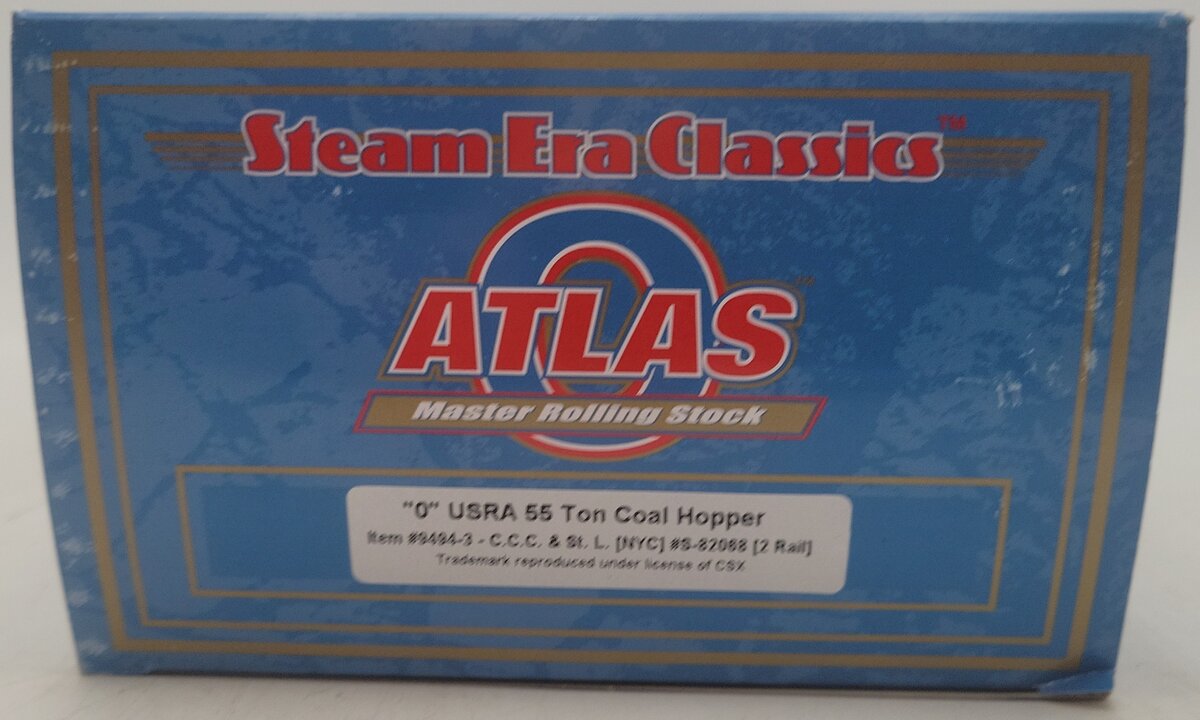 Atlas 9494-3 O Scale CCC&St.L USRA 55 Ton Coal Hopper #82068 (2 Rail) EX/Box